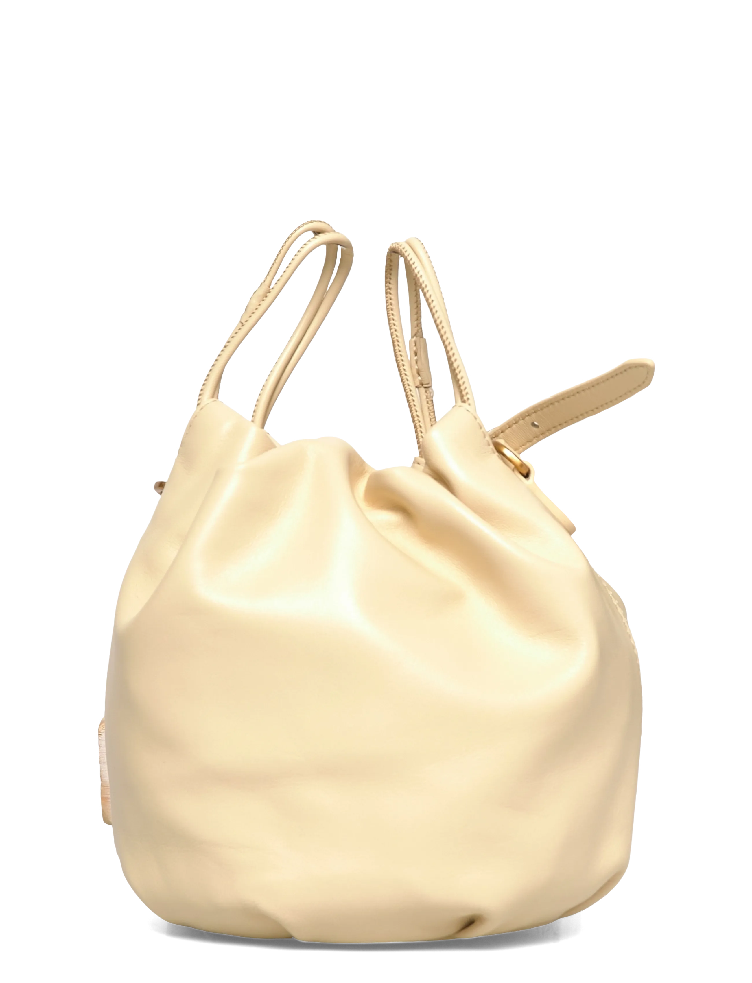 ROTATE - LEATHER BON BON BAG - shoulder bags - italian straw - 2