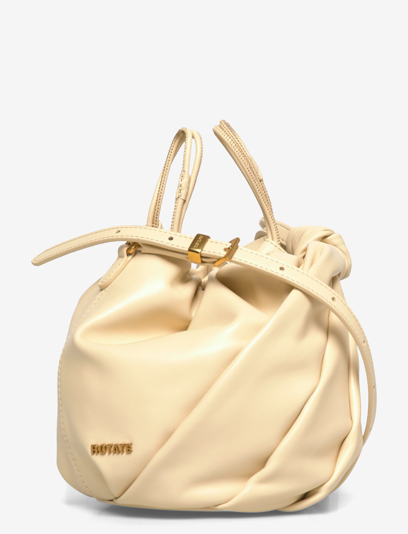 ROTATE - LEATHER BON BON BAG - shoulder bags - italian straw - 3