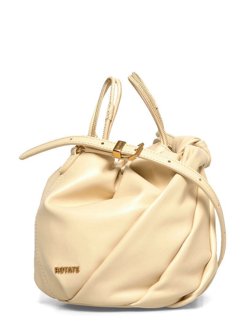 ROTATE - LEATHER BON BON BAG - shoulder bags - italian straw - 3