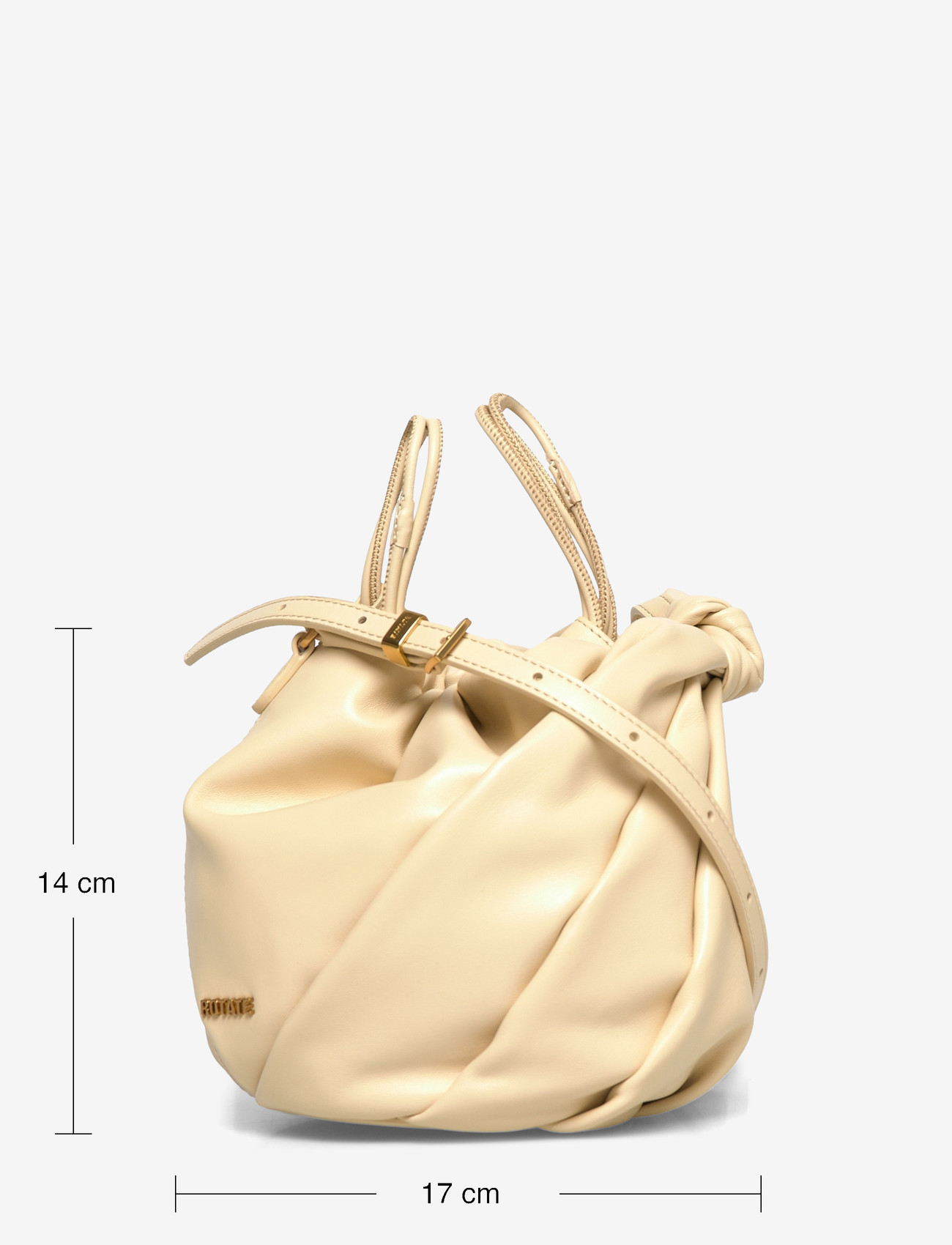 ROTATE - LEATHER BON BON BAG - shoulder bags - italian straw - 4
