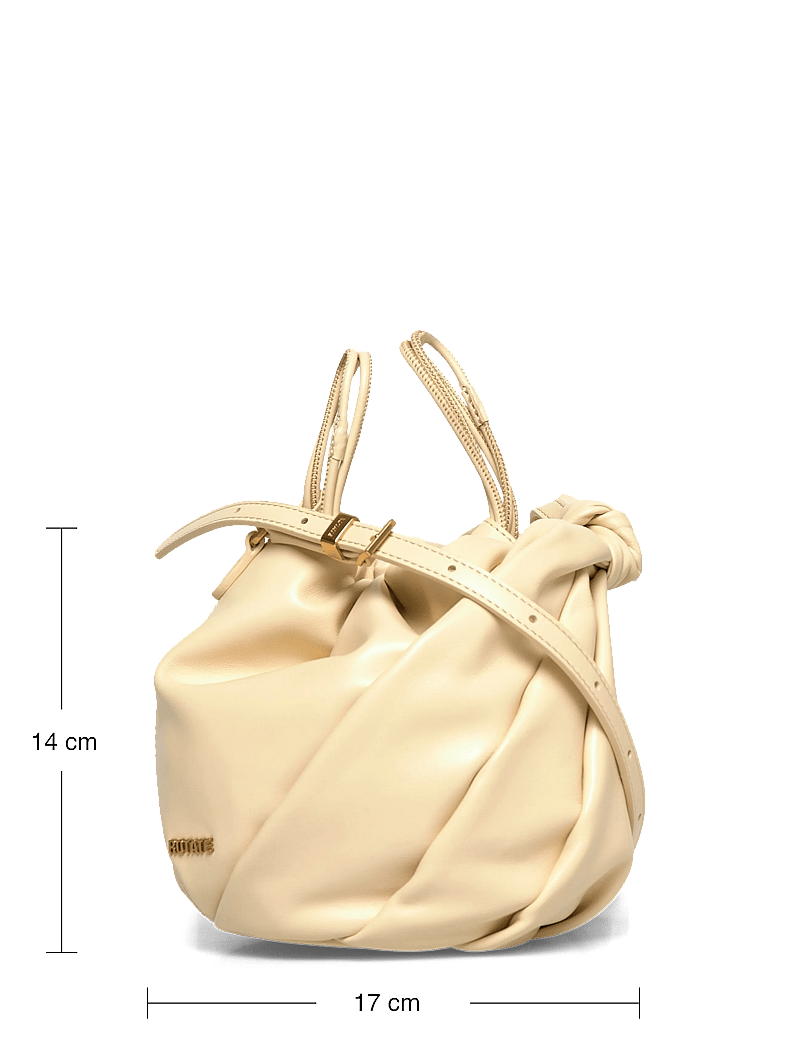 ROTATE - LEATHER BON BON BAG - shoulder bags - italian straw - 4