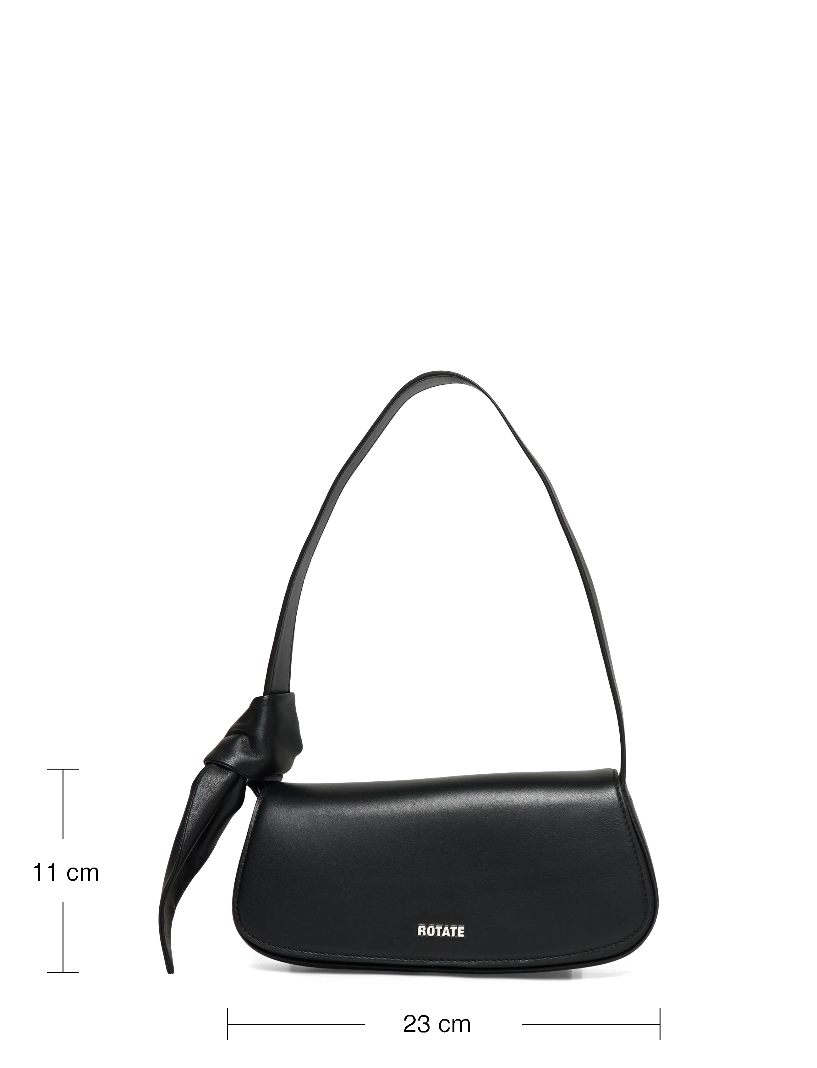 ROTATE - LEATHER KNOT STRAP BAG - besondere anlässe - black - 4