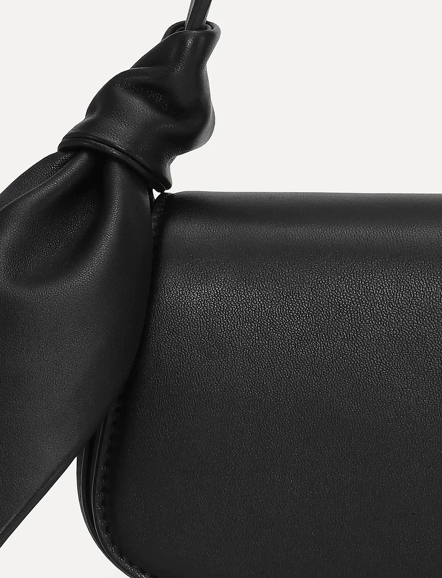 ROTATE - LEATHER KNOT STRAP BAG - besondere anlässe - black - 5