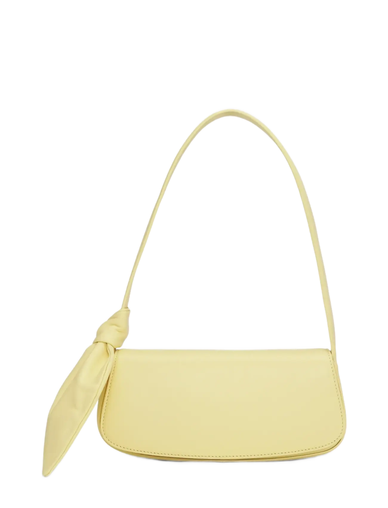 ROTATE Birger Christensen LEATHER KNOT STRAP BAG - Officewear - ITALIAN STRAW / yellow