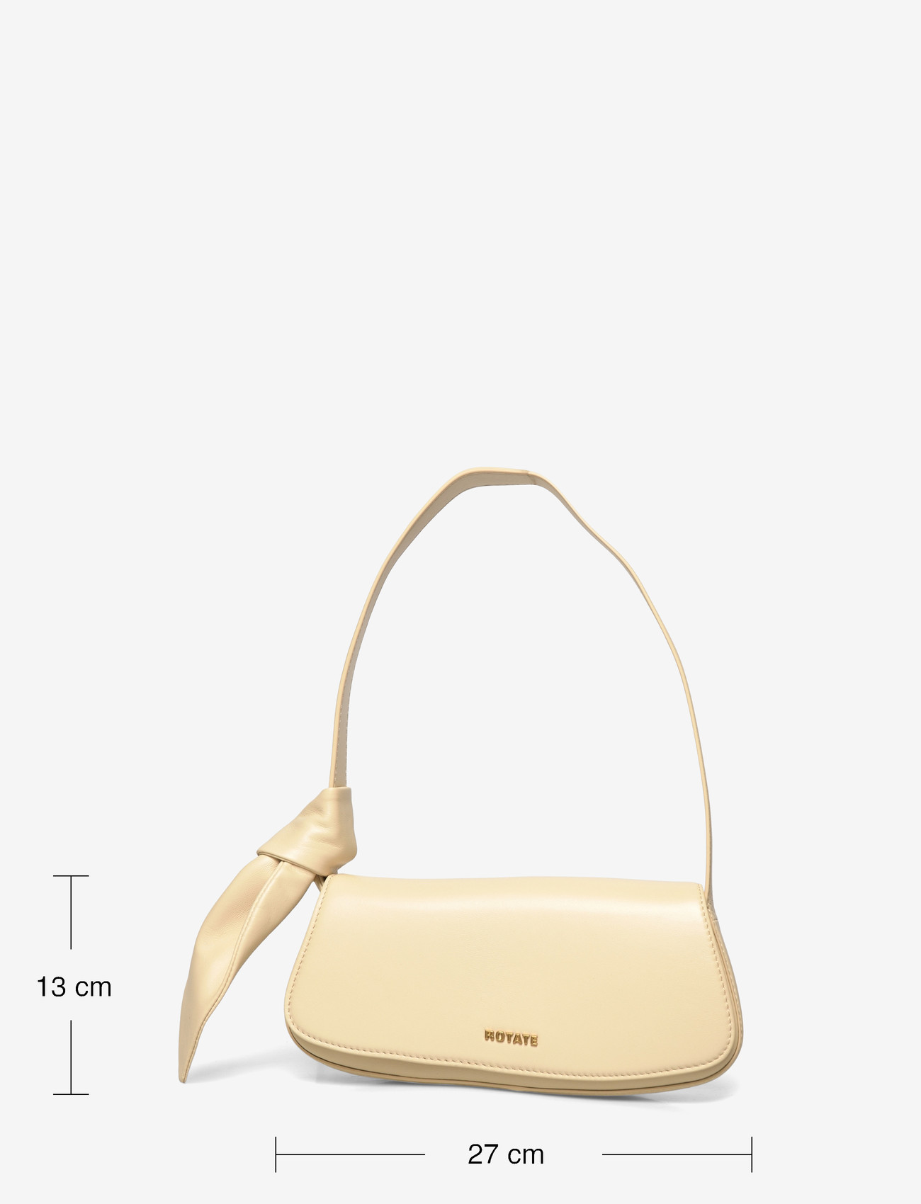 ROTATE - LEATHER KNOT STRAP BAG - besondere anlässe - italian straw - 3