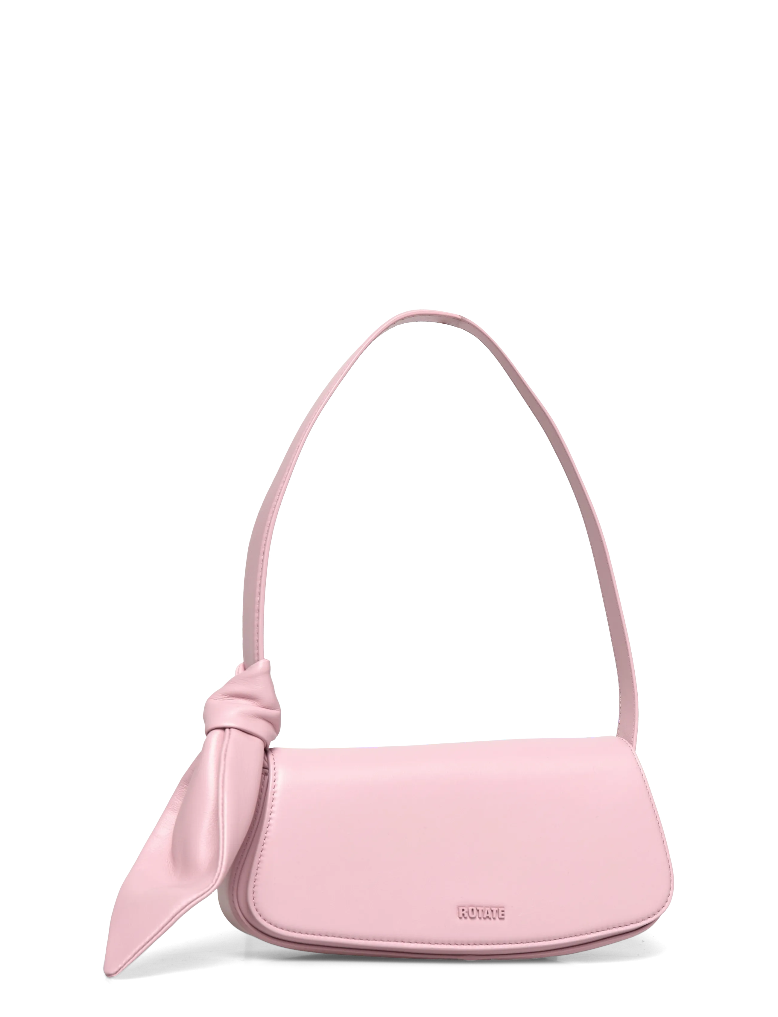 ROTATE - LEATHER KNOT STRAP BAG - erilised sündmused - chalk pink - 3