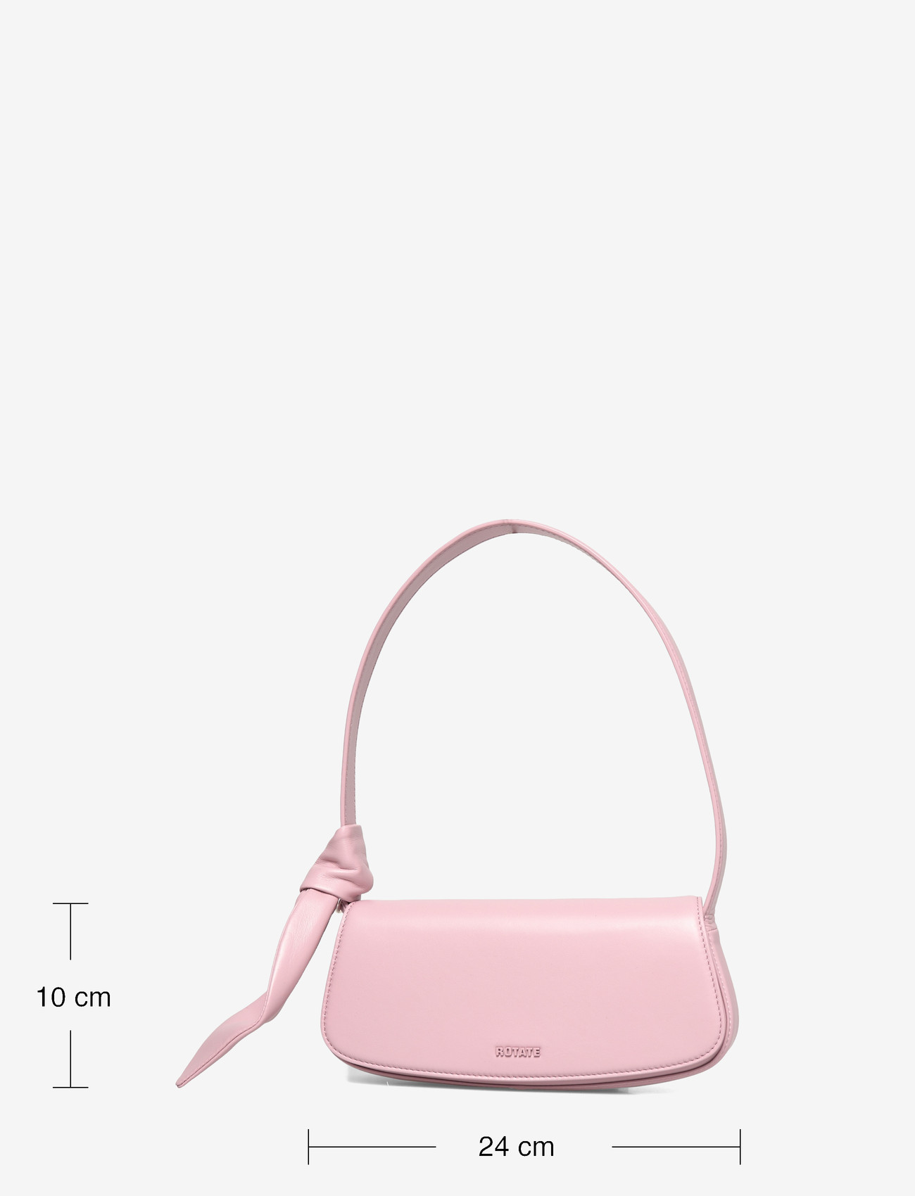 ROTATE - LEATHER KNOT STRAP BAG - besondere anlässe - chalk pink - 4
