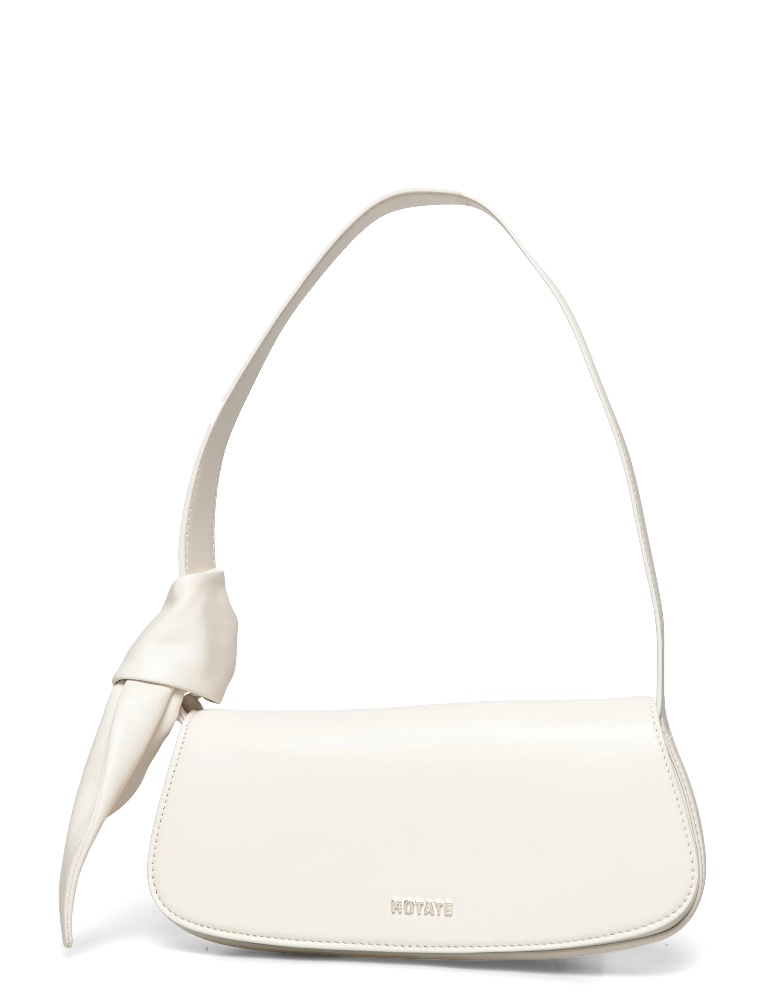 ROTATE Birger Christensen LEATHER KNOT STRAP BAG - Tasker - EGRET / grey