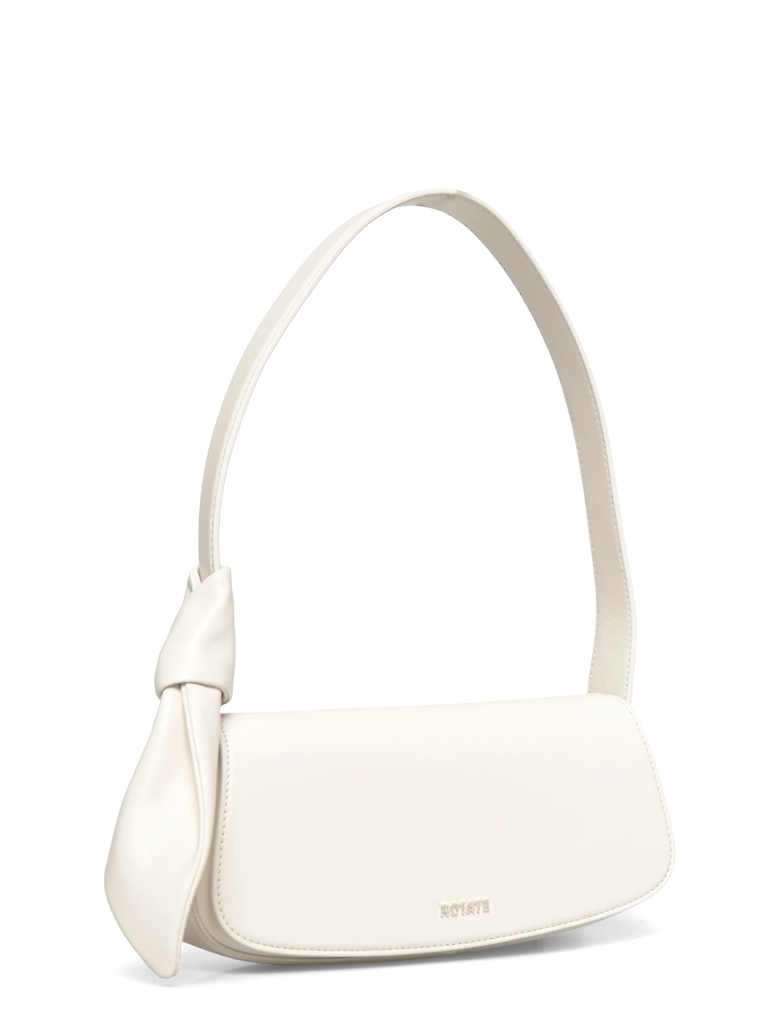 ROTATE - LEATHER KNOT STRAP BAG - speciella tillfällen - egret - 2