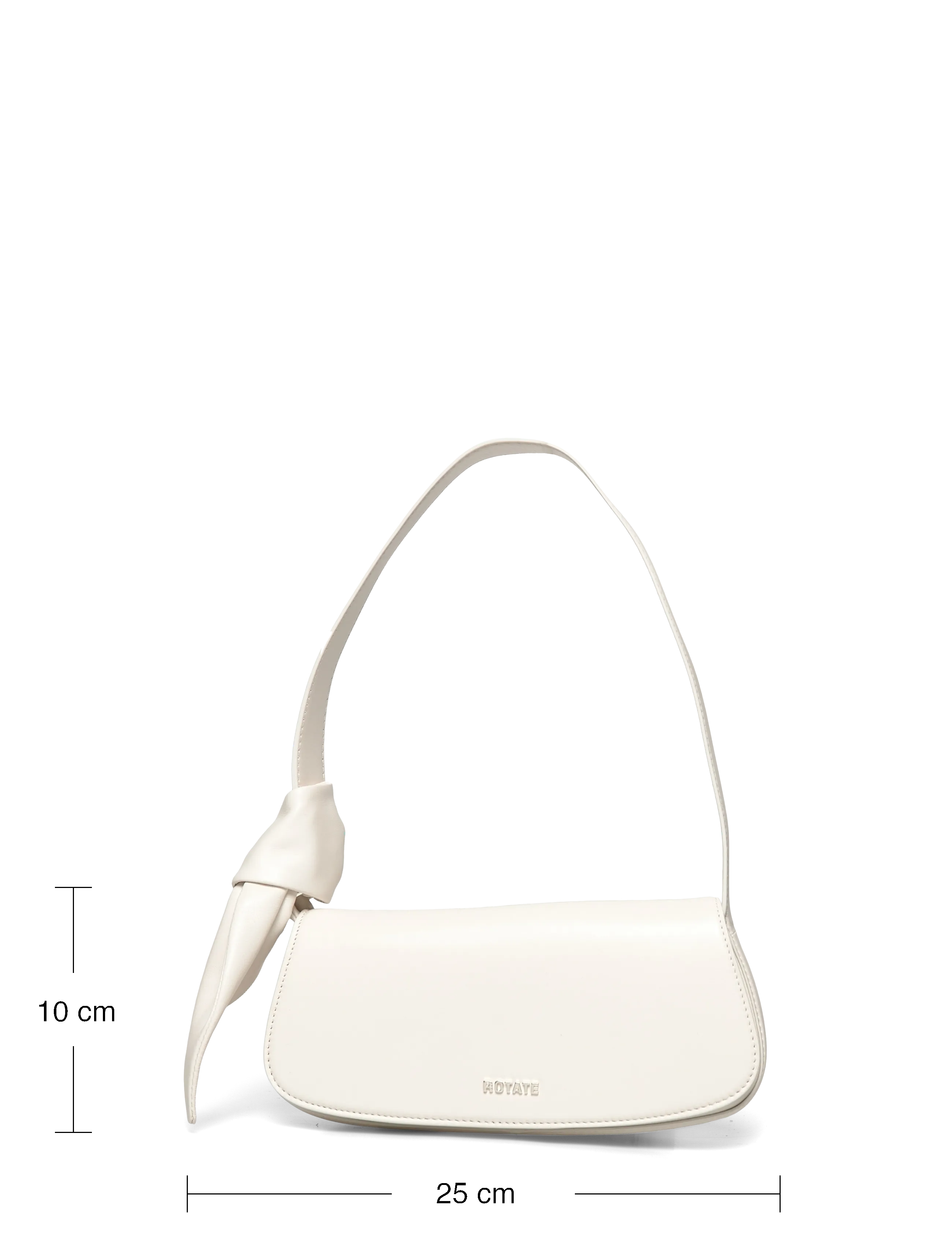 ROTATE - LEATHER KNOT STRAP BAG - speciella tillfällen - egret - 3
