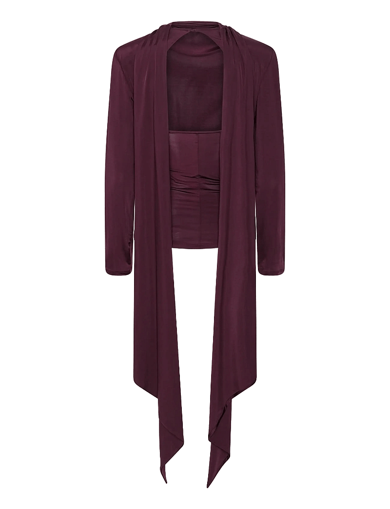 ROTATE - LONG-SLEEVED SCARF TOP - striktrøjer - winetasting - 1