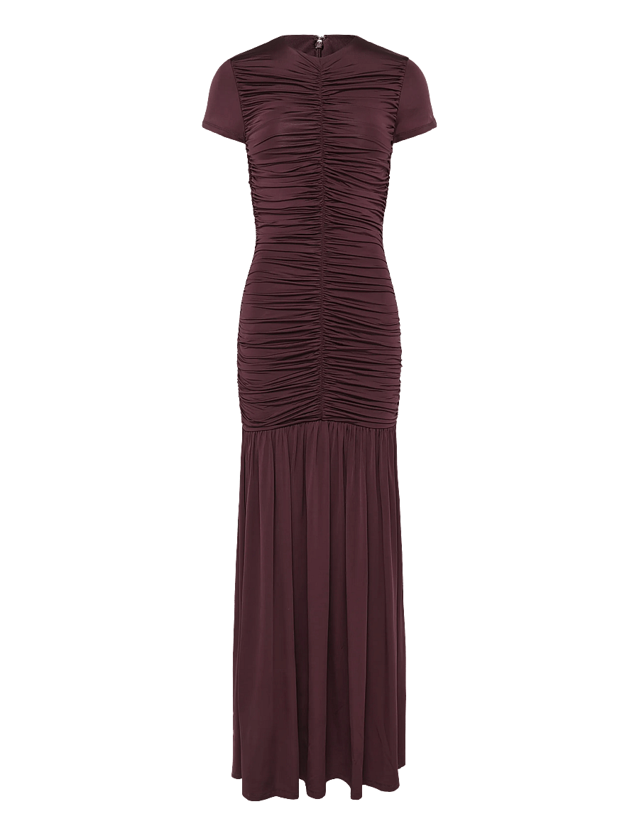 ROTATE - GATHERED MAXI DRESS - winetasting - 1