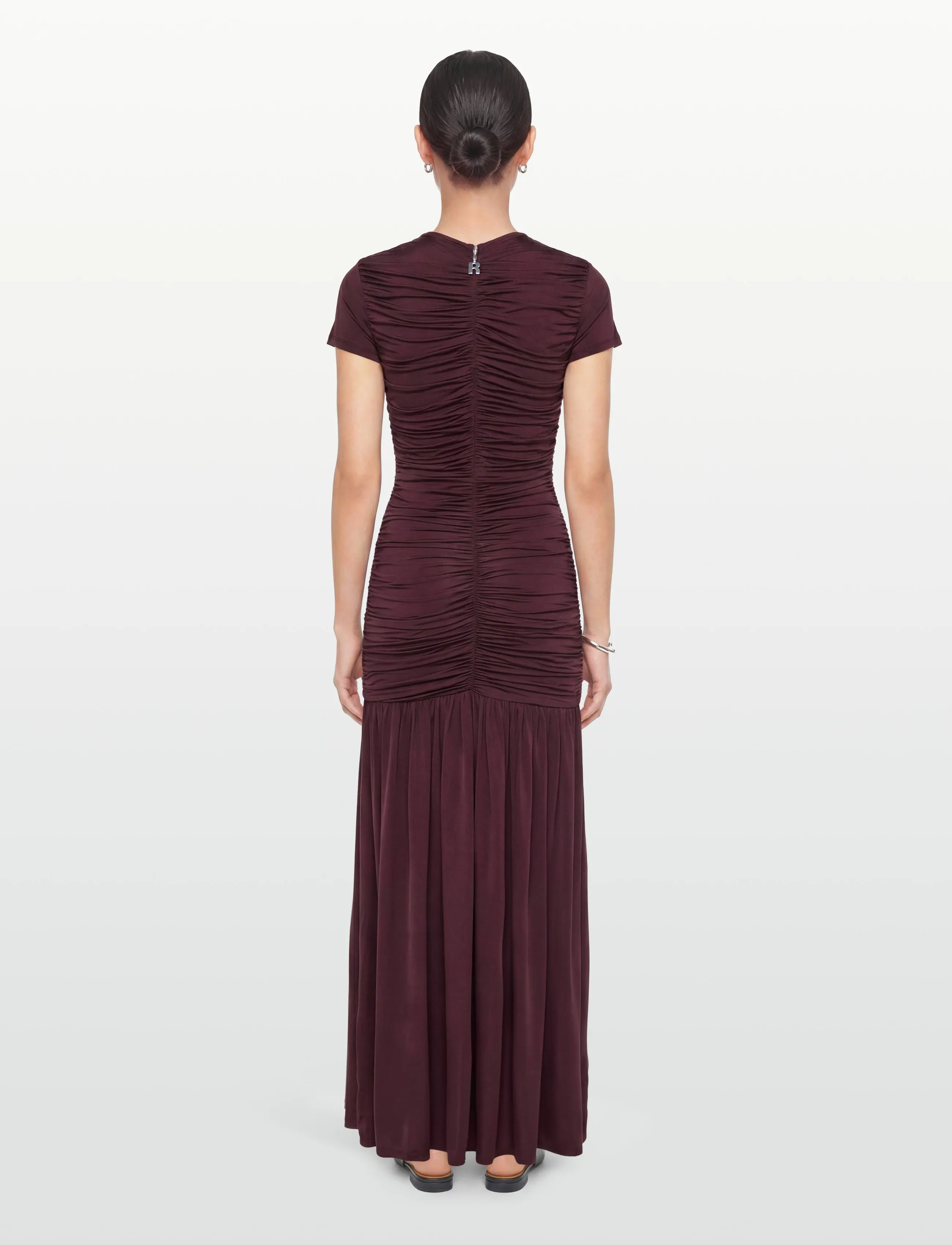 ROTATE - GATHERED MAXI DRESS - winetasting - 4