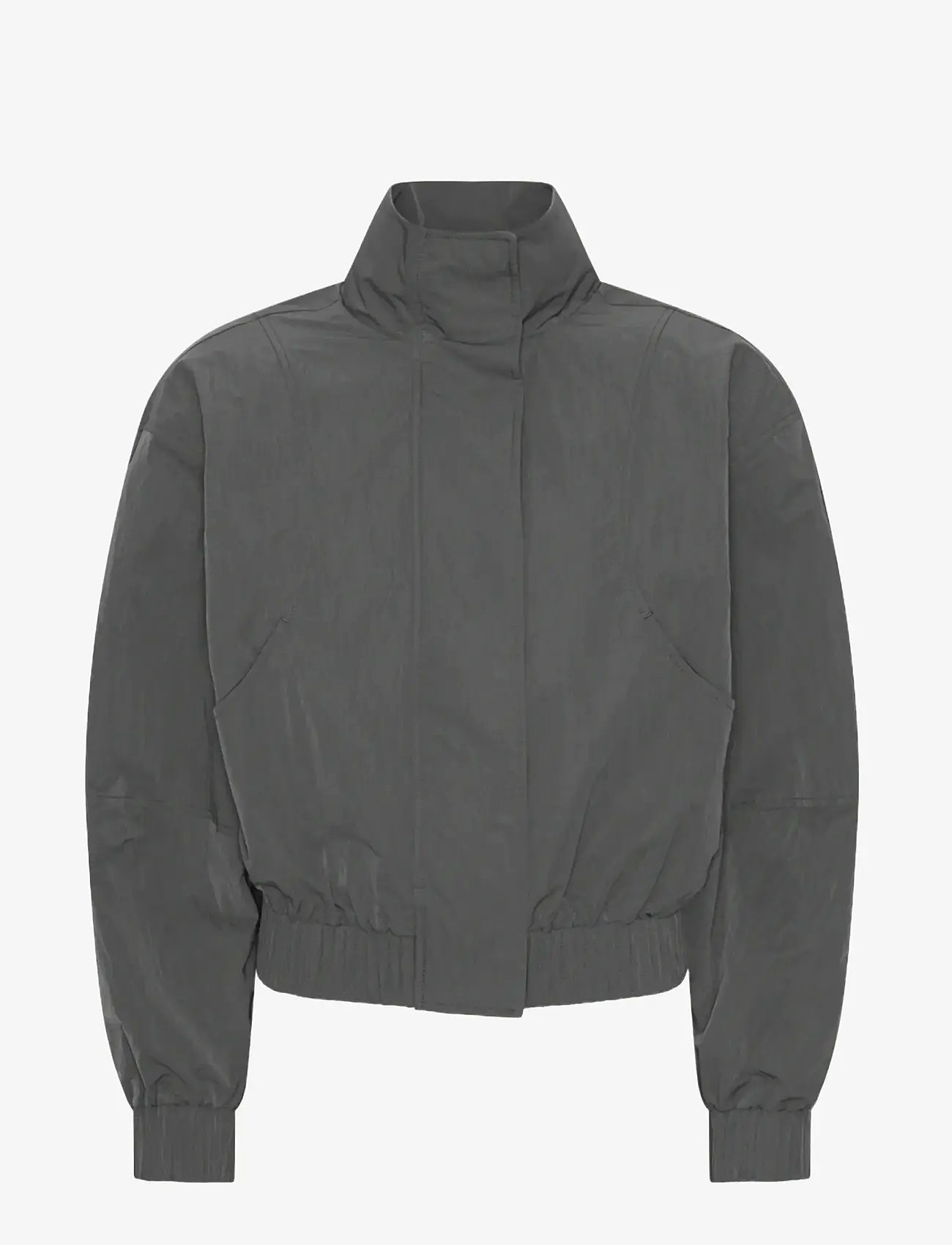 ROTATE - CRISPY TRACK JACKET - frühlingsjacken - gray pinstripe - 1