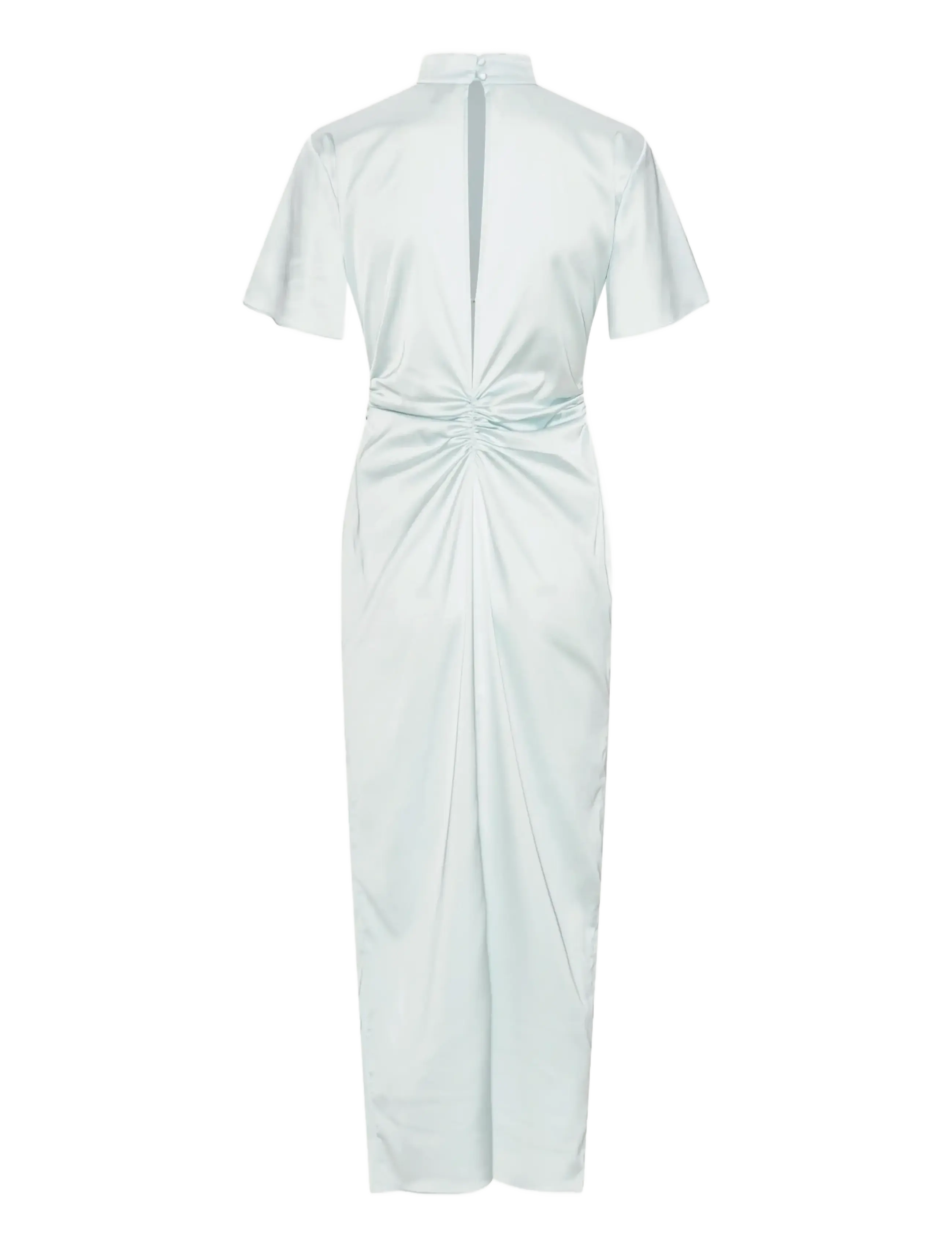 ROTATE - MIDI DRESS GATHERED CF - midikleider - ice flow - 2