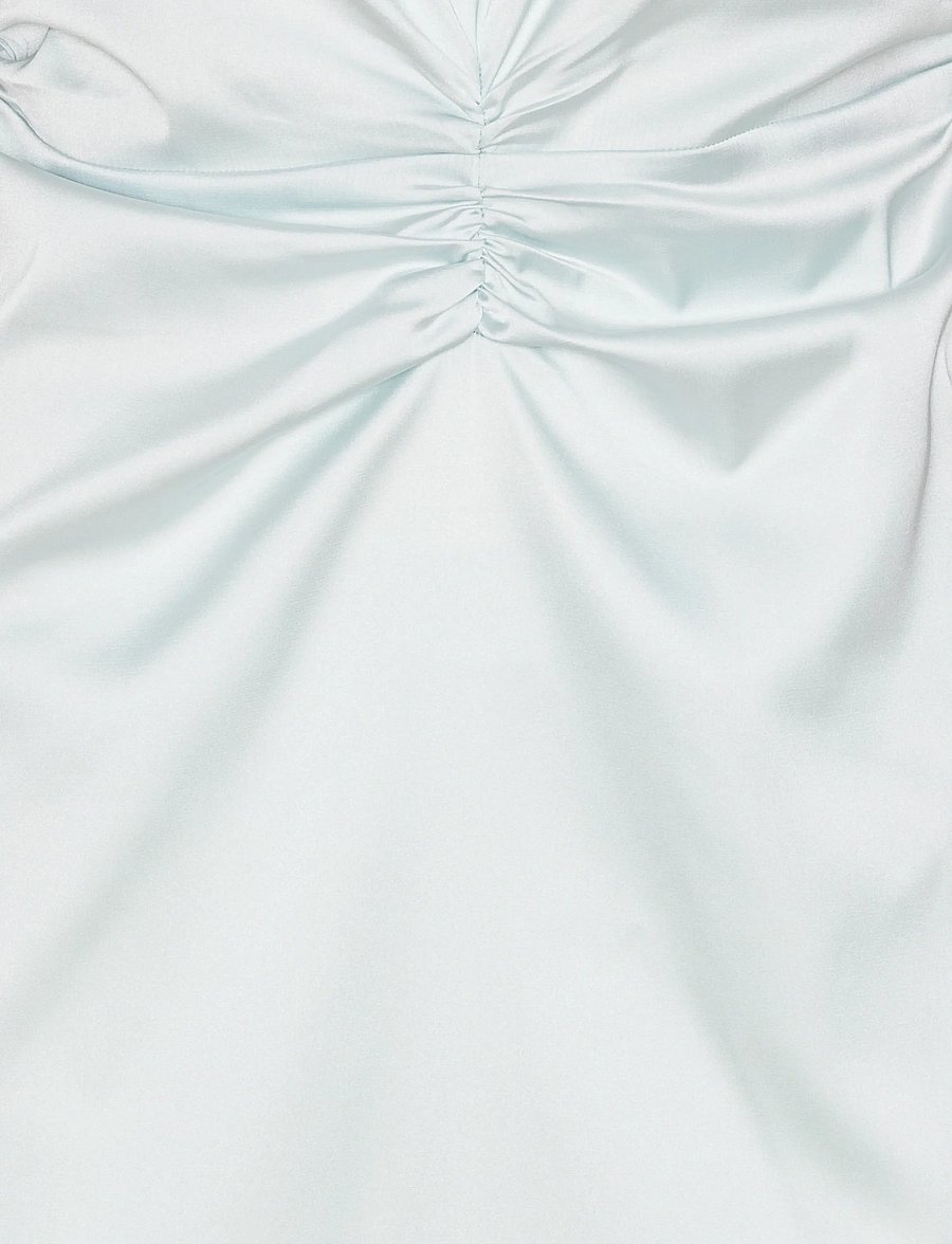 ROTATE - MIDI DRESS GATHERED CF - midikleider - ice flow - 4
