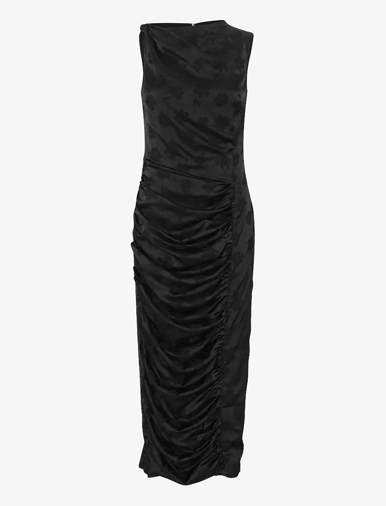 ROTATE - RUCHED MIDI DRESS - midi kjoler - black - 1