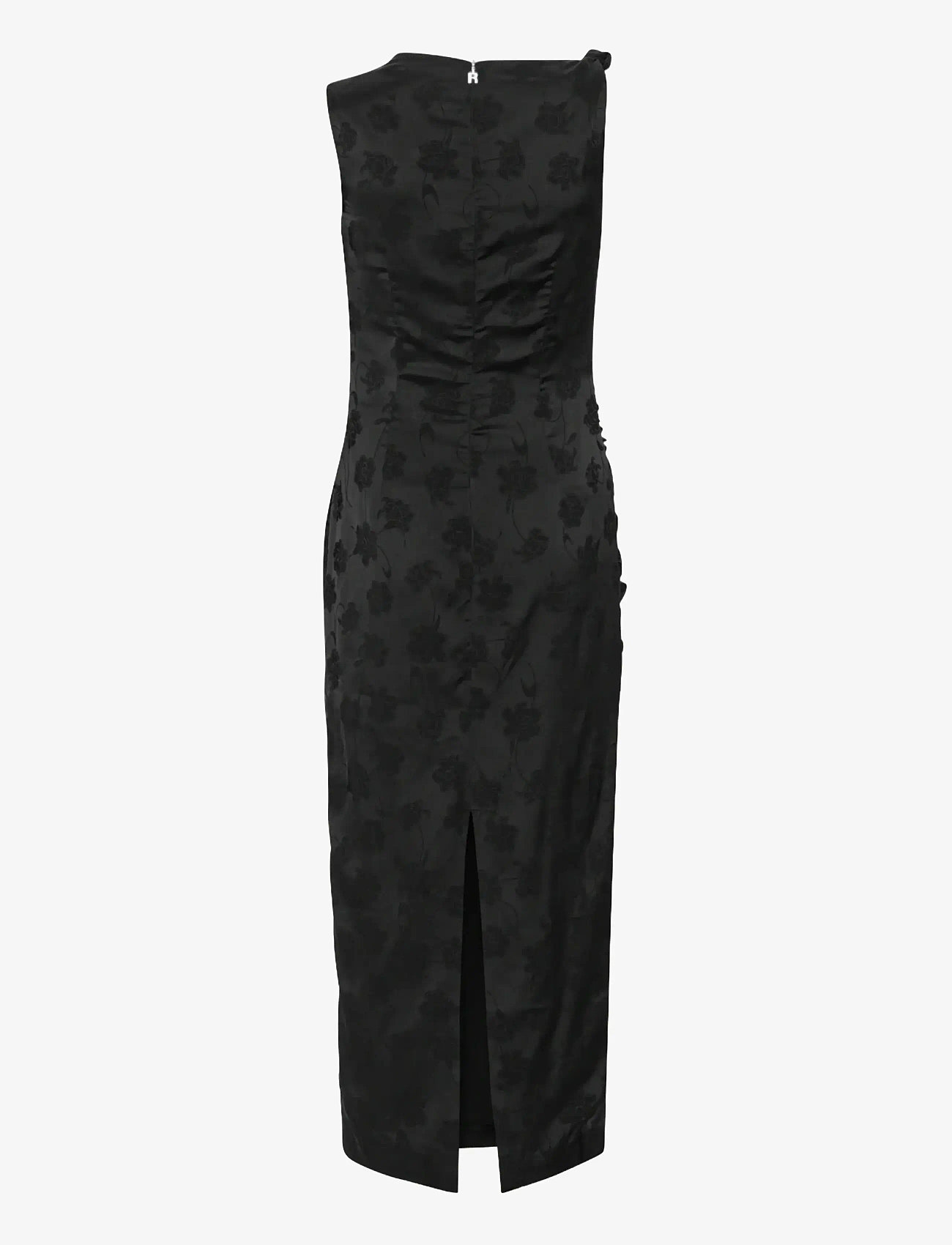 ROTATE - RUCHED MIDI DRESS - midi kjoler - black - 2