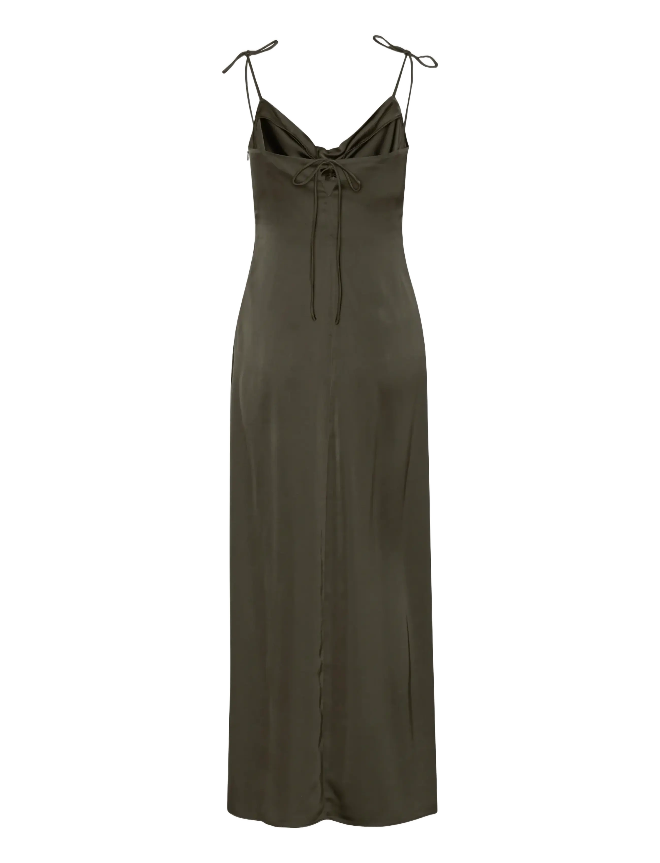 ROTATE - V-NECK SLIP DRESS - Õlapaeltega kleidid - black olive - 2