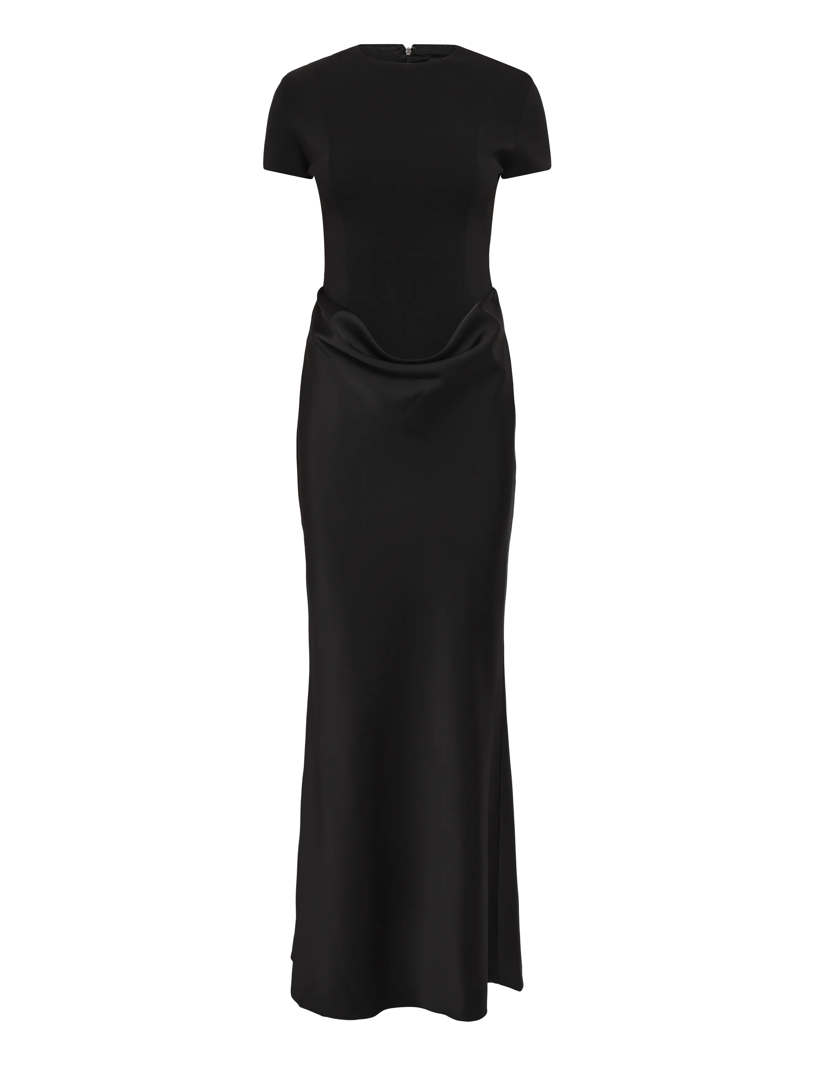 ROTATE CAPSLEEVE DRAPED MAXI - Kleidid - BLACK / black