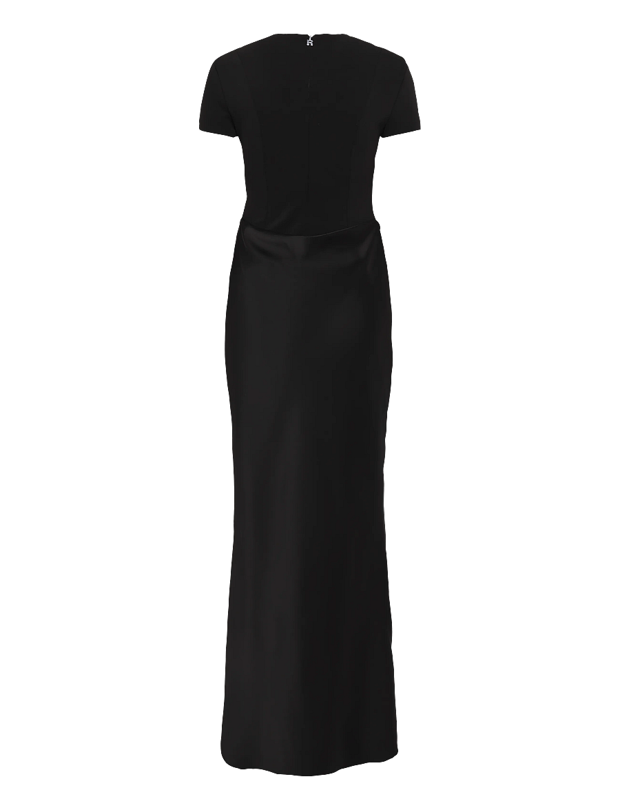 ROTATE - CAPSLEEVE DRAPED MAXI - black - 1