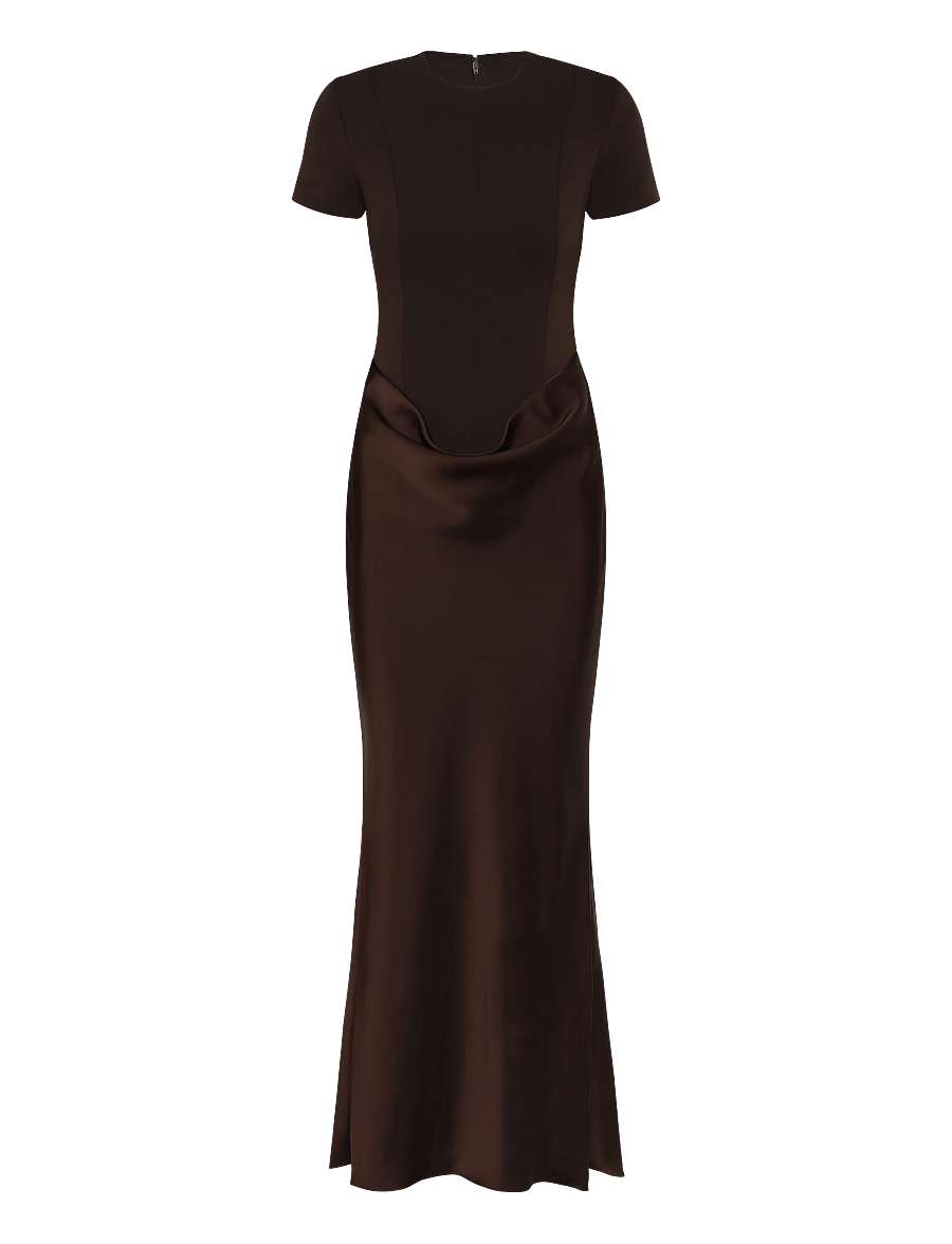 ROTATE - CAPSLEEVE DRAPED MAXI - molÉ - 1