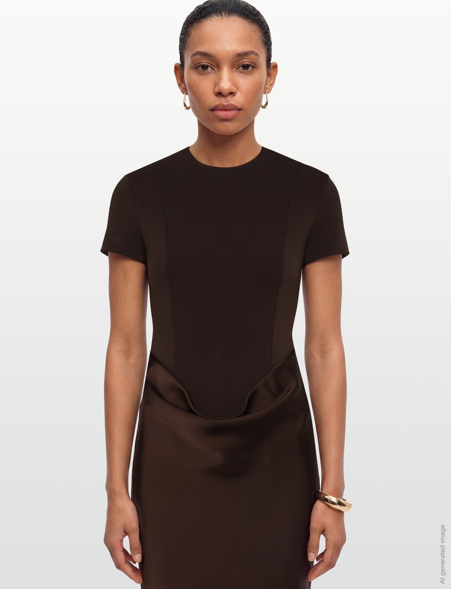 ROTATE - CAPSLEEVE DRAPED MAXI - molÉ - 3