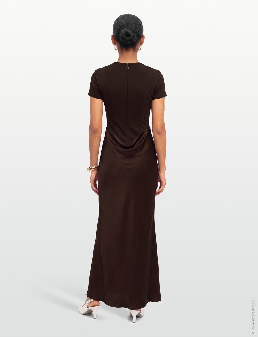 ROTATE - CAPSLEEVE DRAPED MAXI - molÉ - 4