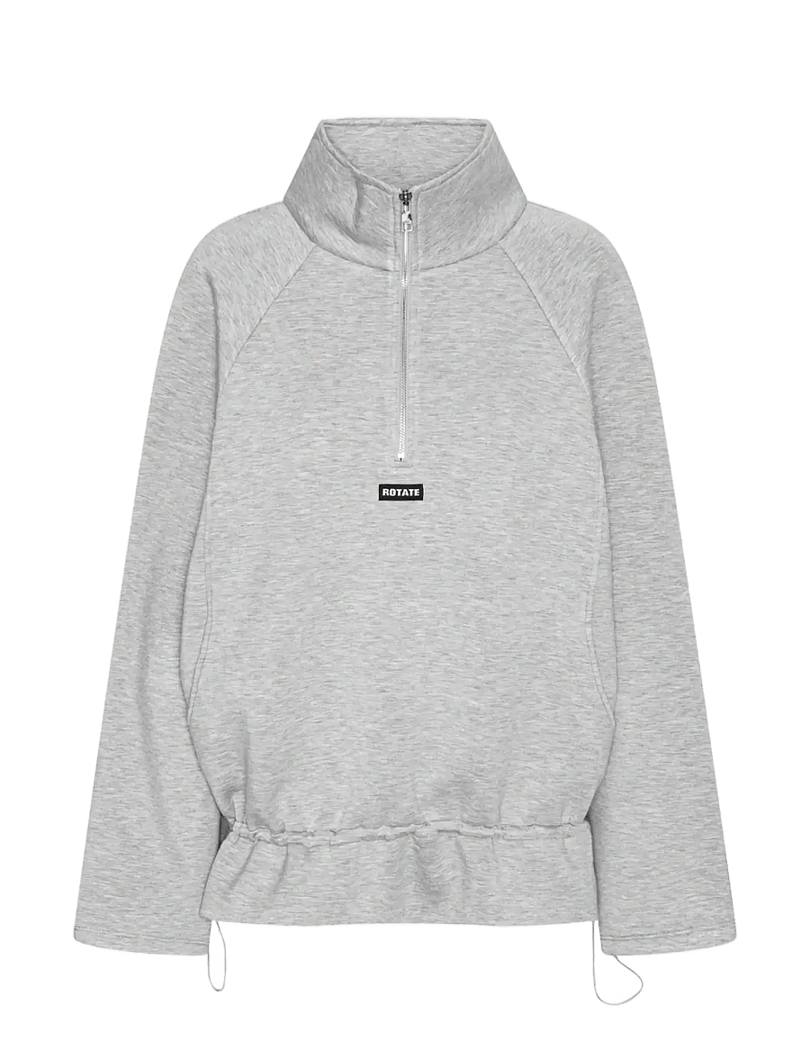 ROTATE - SCUBA HALF ZIP JACKET - pavasara jakas - light grey melange - 1
