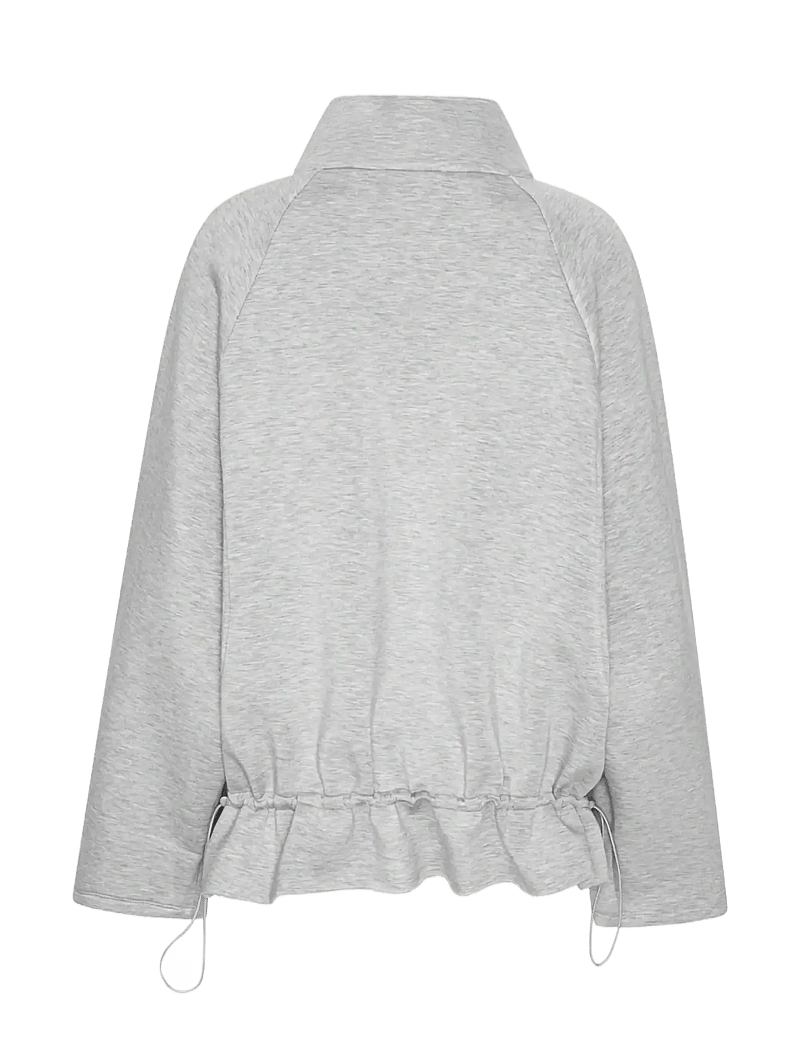 ROTATE - SCUBA HALF ZIP JACKET - forårsjakker - light grey melange - 2