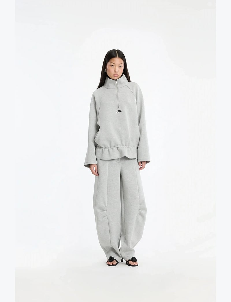 ROTATE - SCUBA HALF ZIP JACKET - forårsjakker - light grey melange - 0