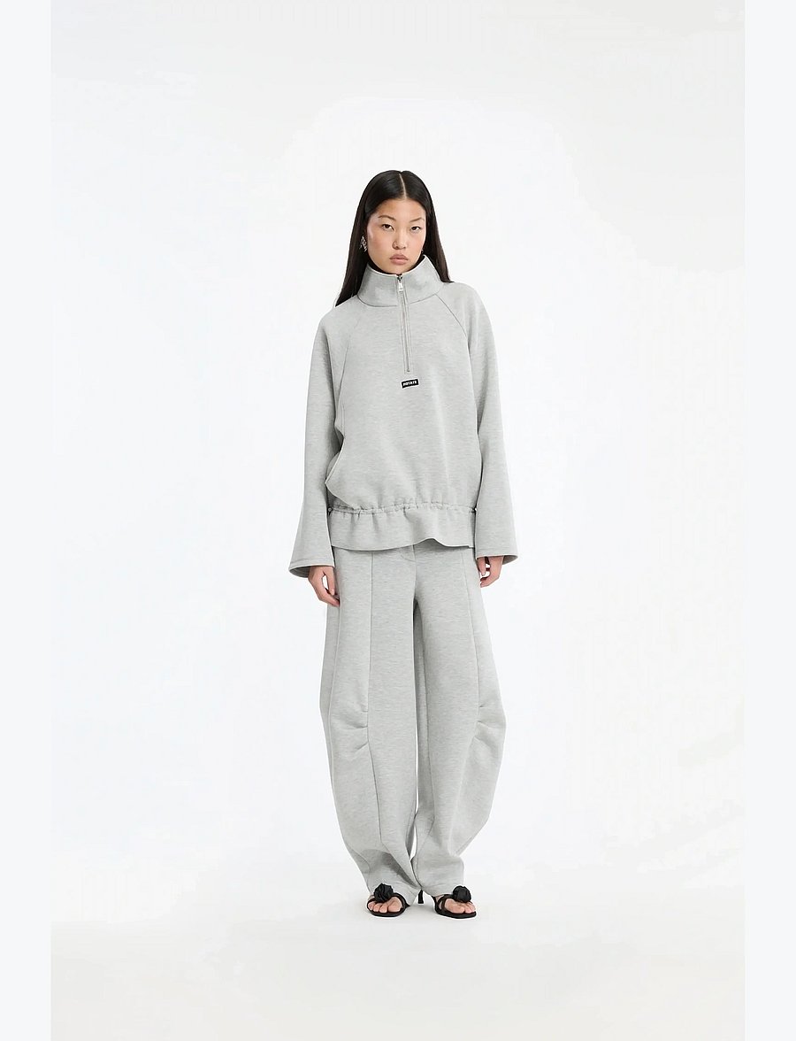 ROTATE - SCUBA HALF ZIP JACKET - pavasara jakas - light grey melange - 0
