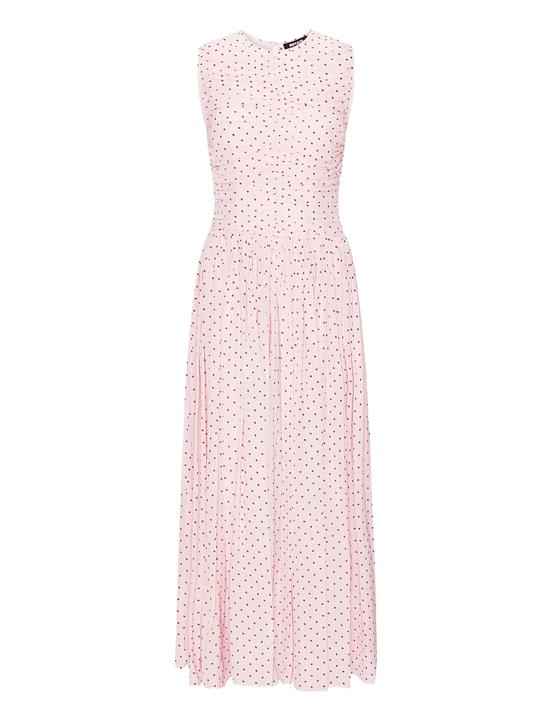 ROTATE - NS RUCHED DRESS - sommerkjoler - barely pink comb. - 0