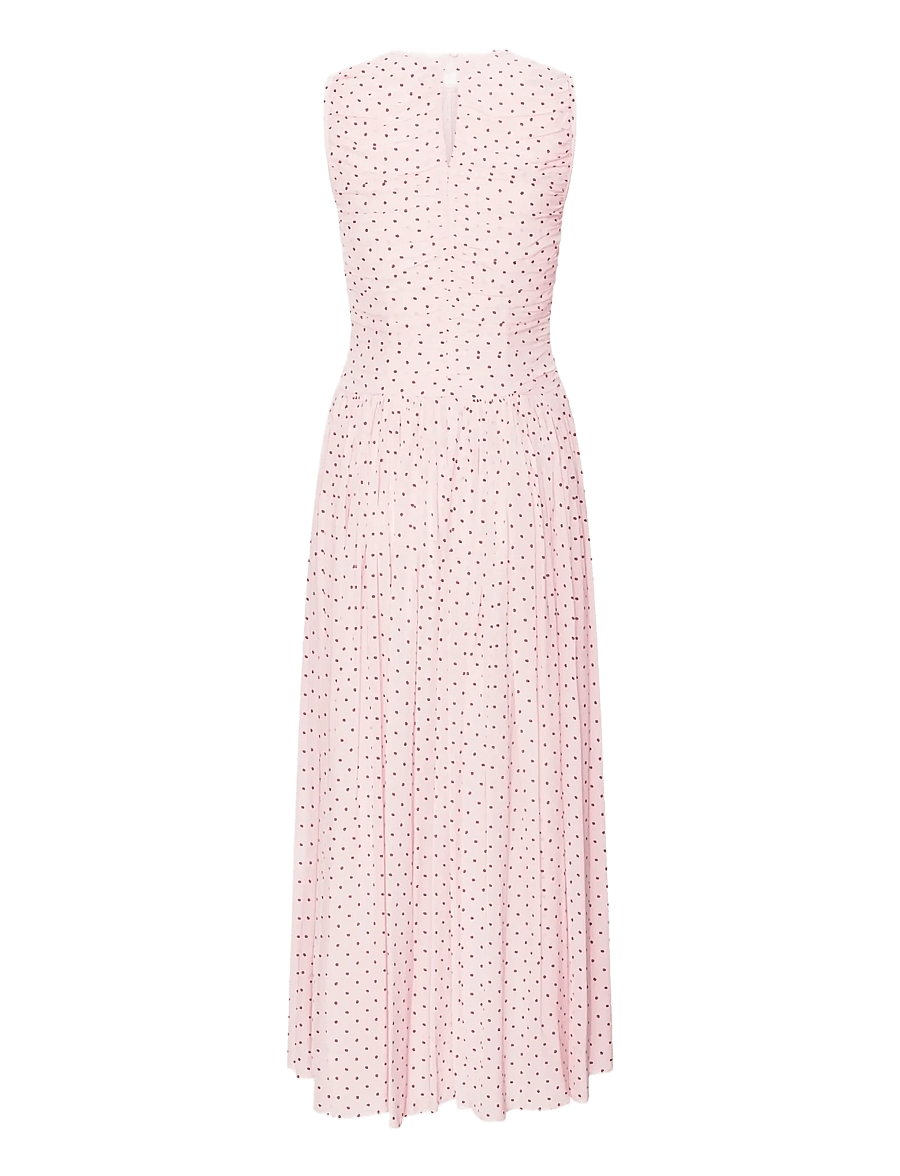 ROTATE - NS RUCHED DRESS - vasaras kleitas - barely pink comb. - 1