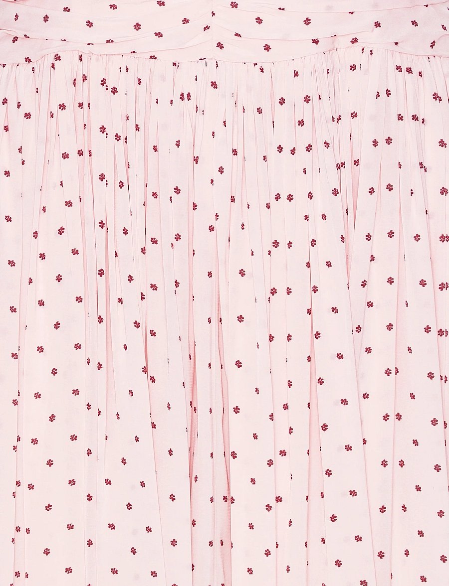 ROTATE - NS RUCHED DRESS - vasaras kleitas - barely pink comb. - 4