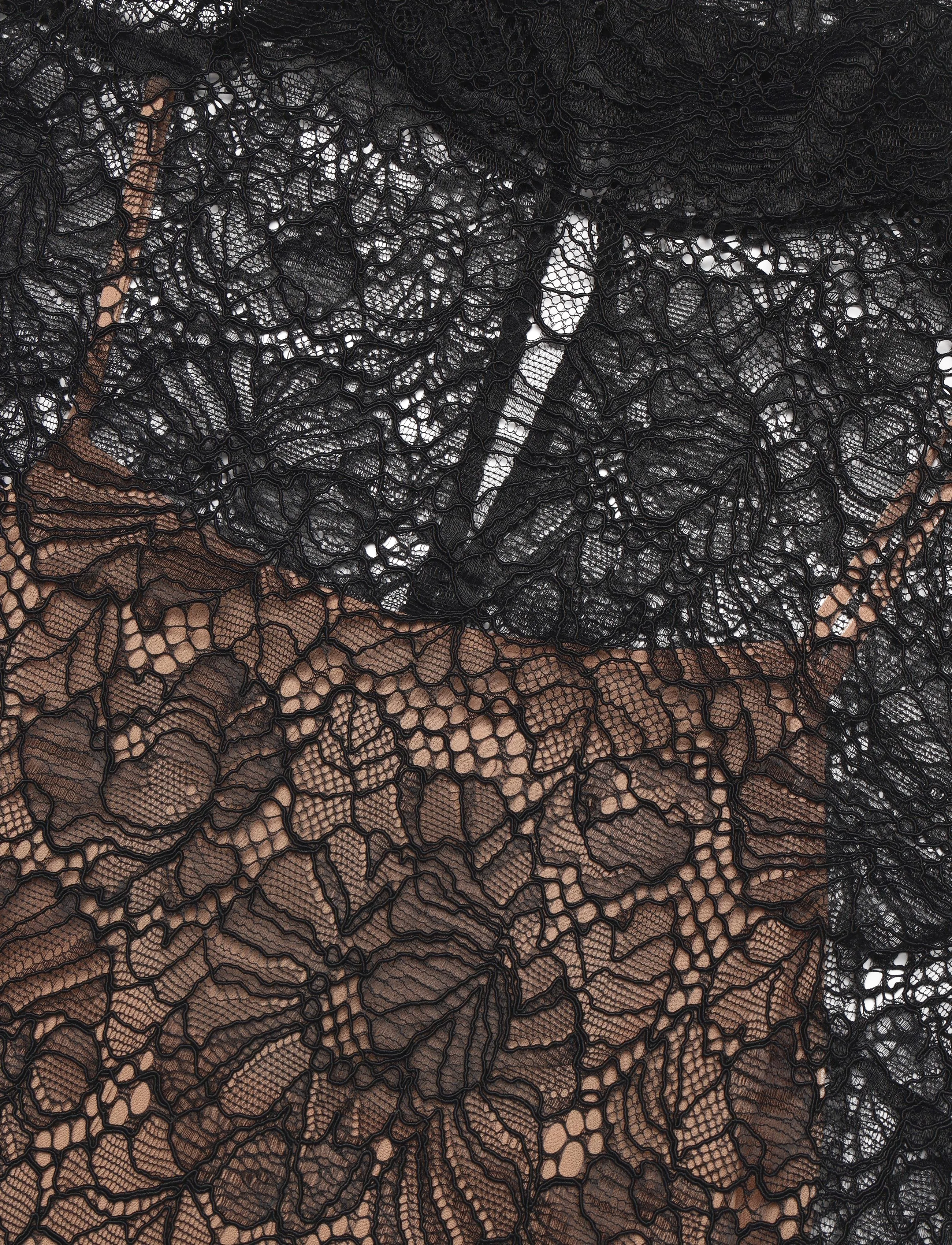 ROTATE - LACE LONG SLEEVE BLOUSE - langærmede bluser - black - 3
