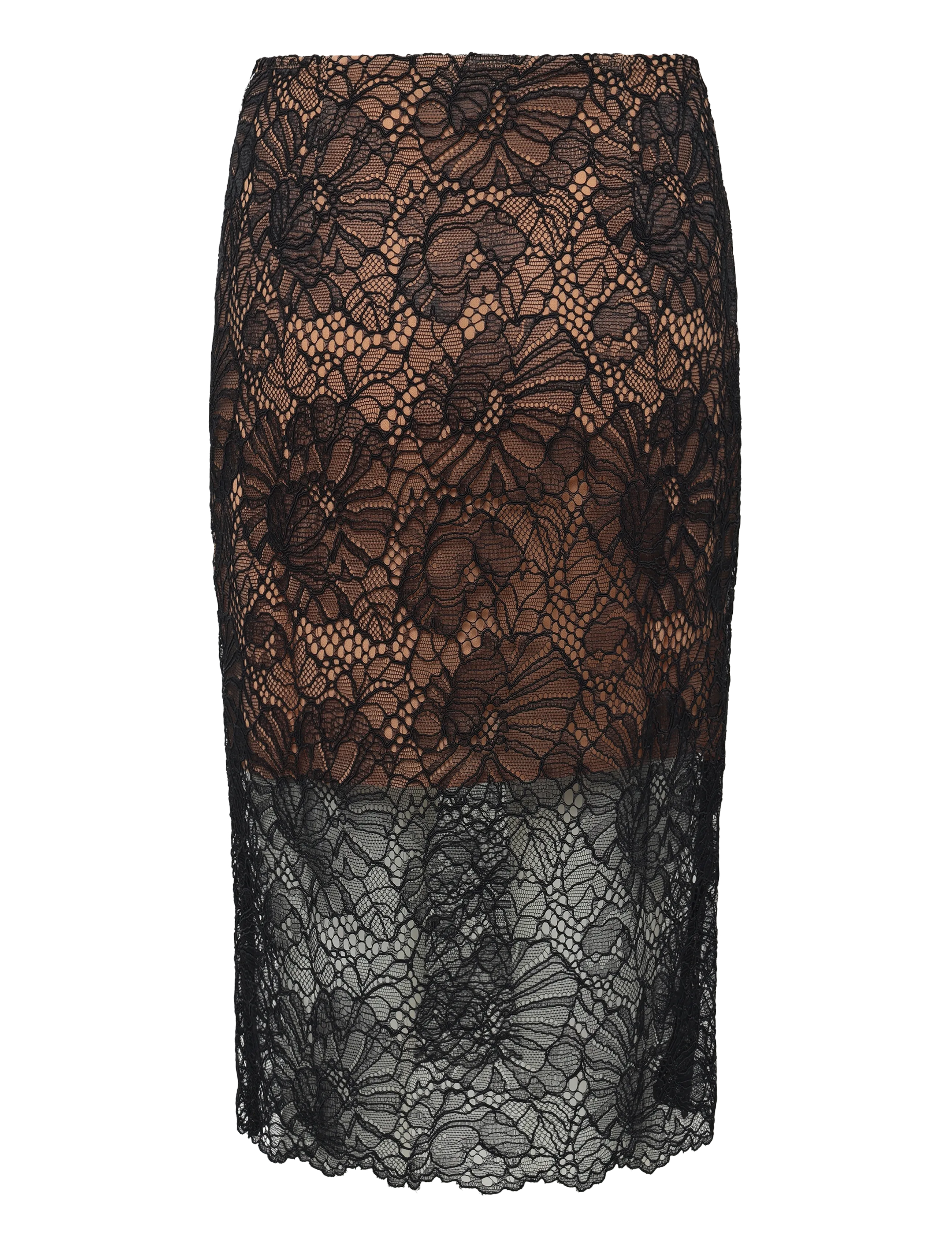 ROTATE - LACE MIDI PENCIL SKIRT - black - 2