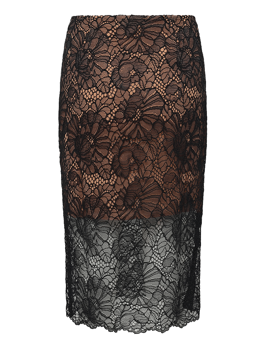 ROTATE - LACE MIDI PENCIL SKIRT - black - 2