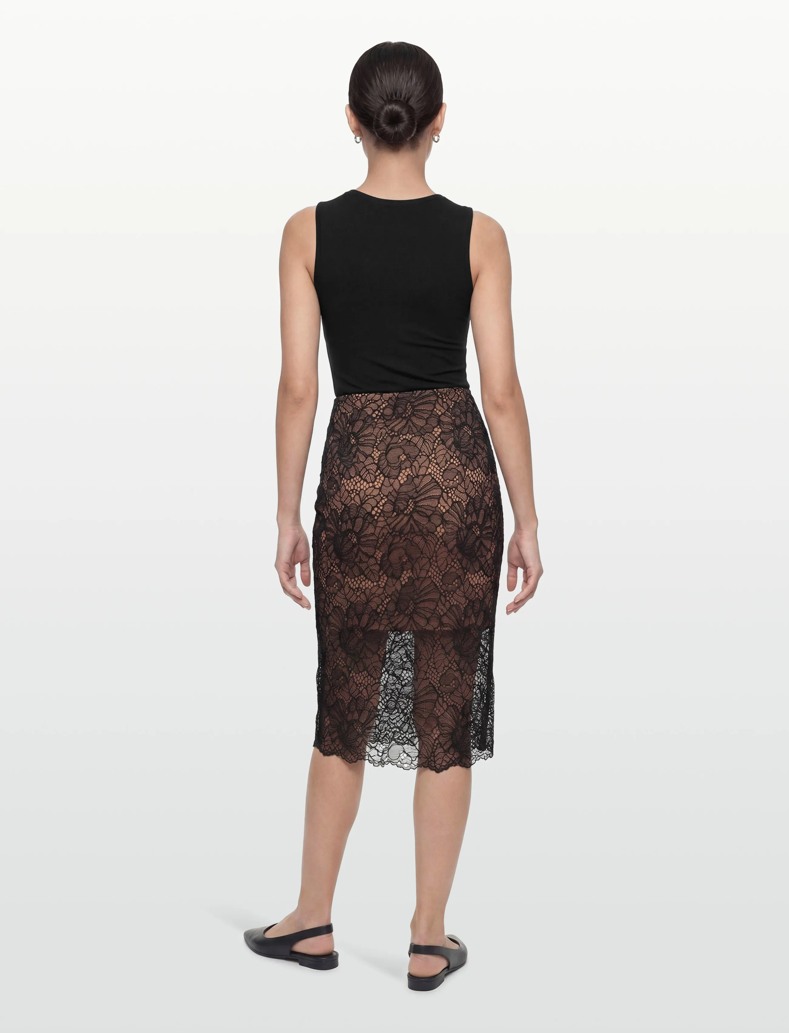 ROTATE Lace Midi Pencil Skirt midikjolar dam – bild 3