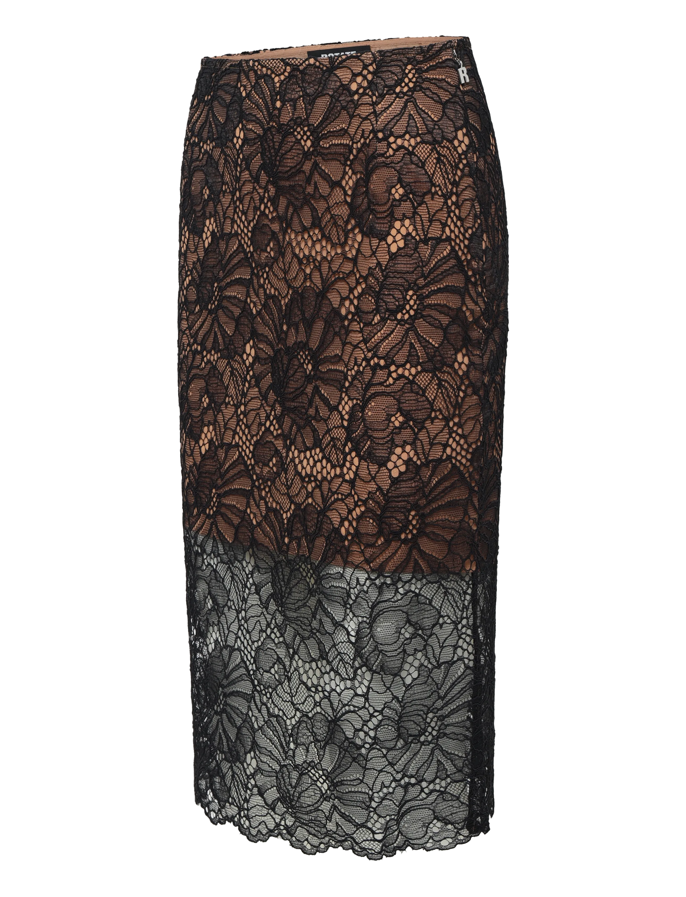 ROTATE - LACE MIDI PENCIL SKIRT - black - 3