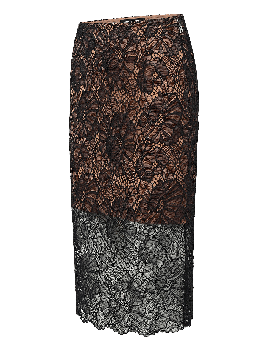ROTATE - LACE MIDI PENCIL SKIRT - black - 3