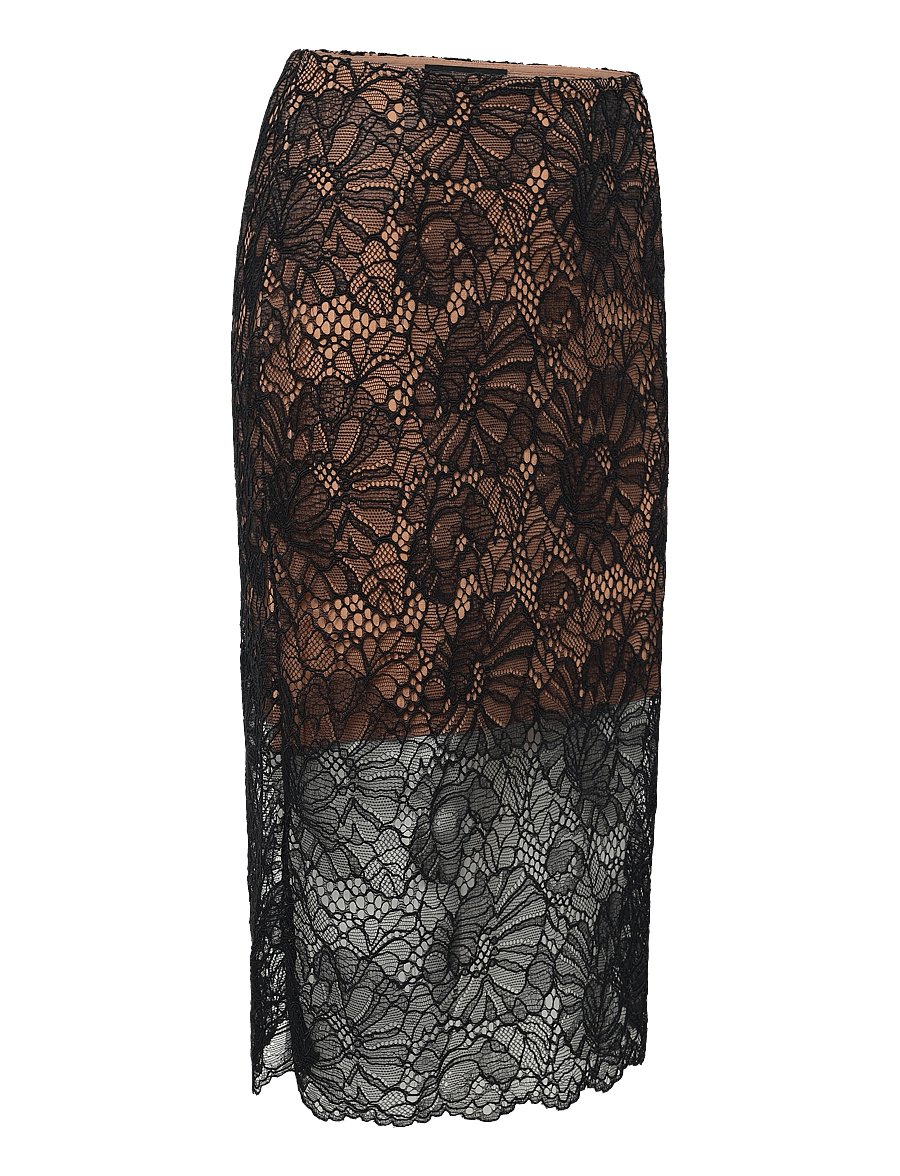 ROTATE - LACE MIDI PENCIL SKIRT - black - 4