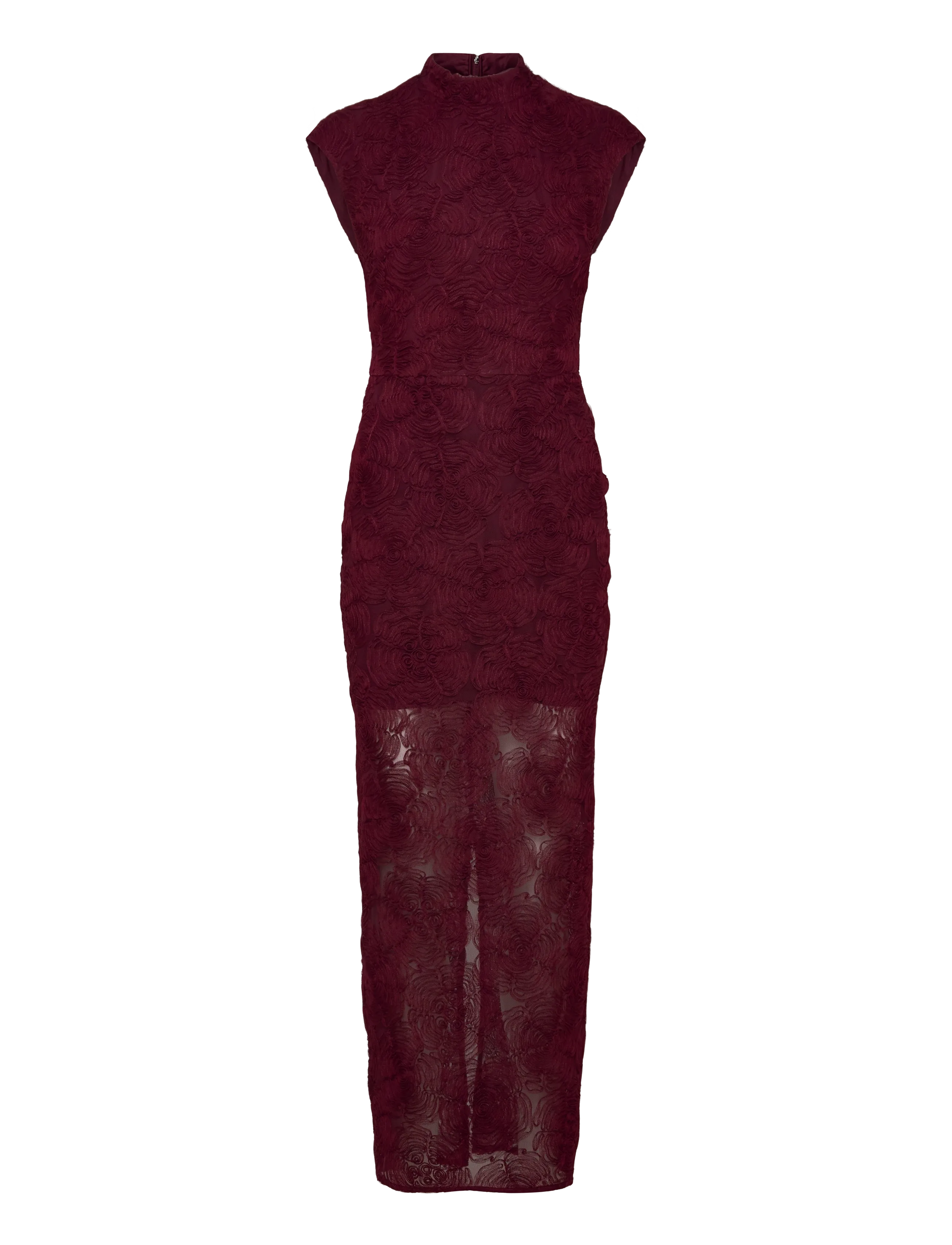 ROTATE - Flower Mesh Maxi Dress