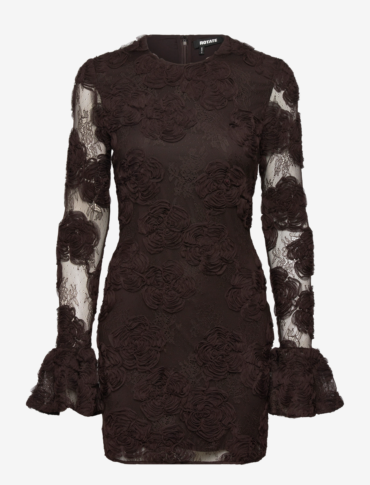 ROTATE - 3D FLOWER LS MINI DRESS - cocktailkjoler - molÉ - 0