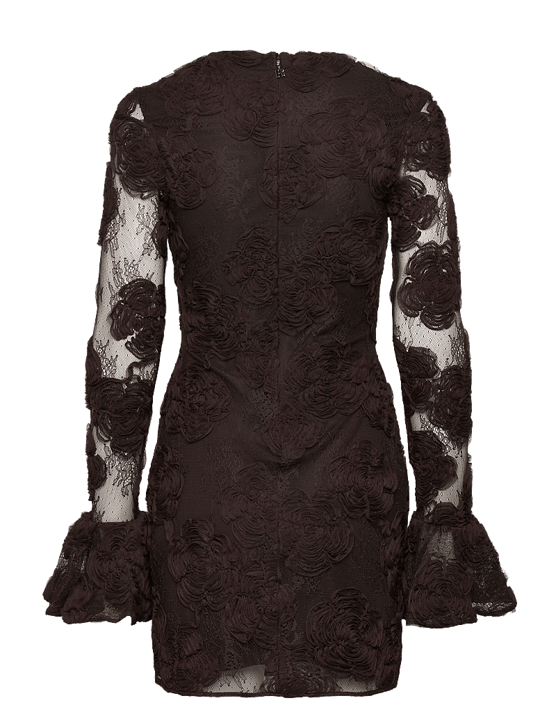 ROTATE - 3D FLOWER LS MINI DRESS - cocktailkjoler - molÉ - 1