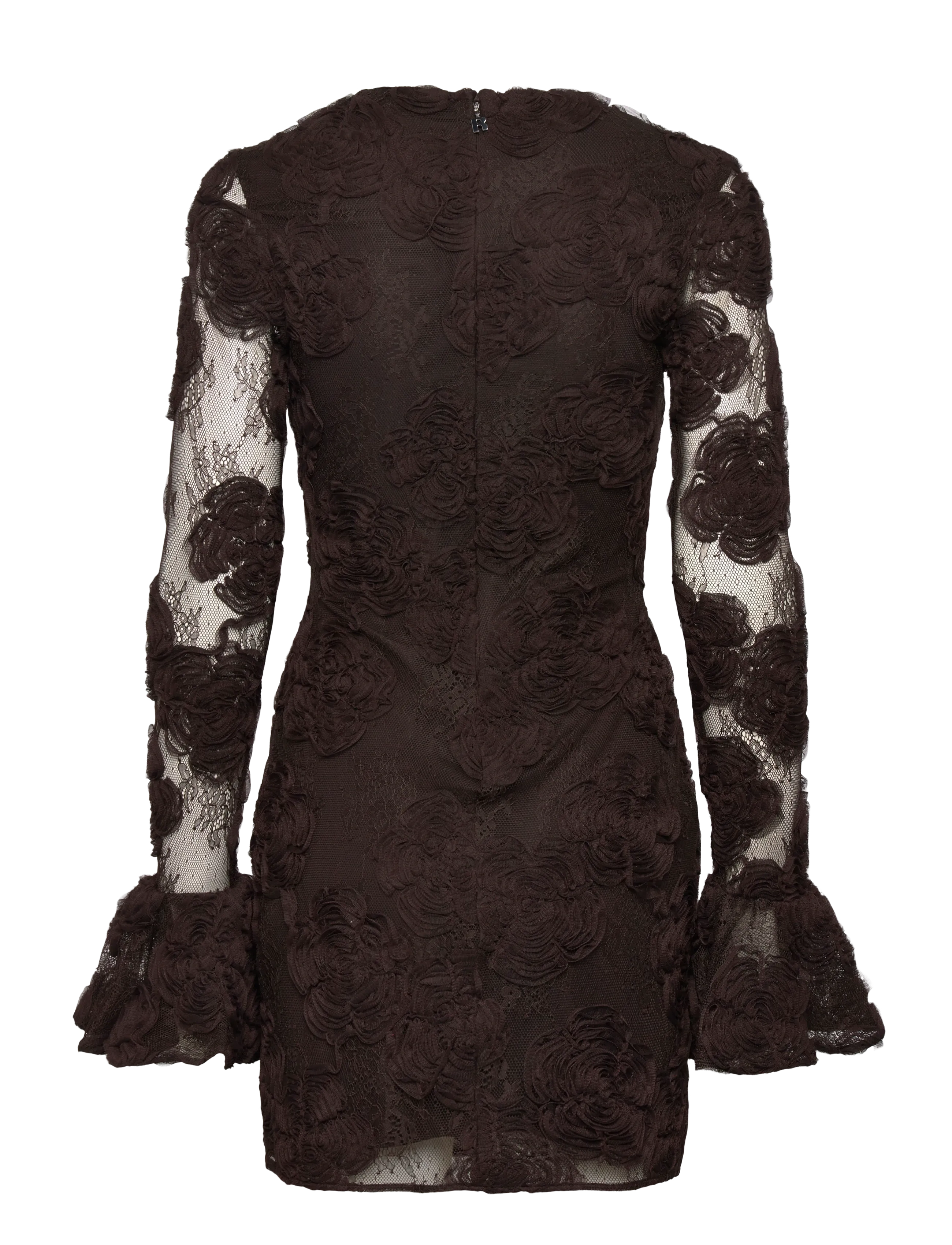 ROTATE - 3D FLOWER LS MINI DRESS - cocktail dresses - molÉ - 1
