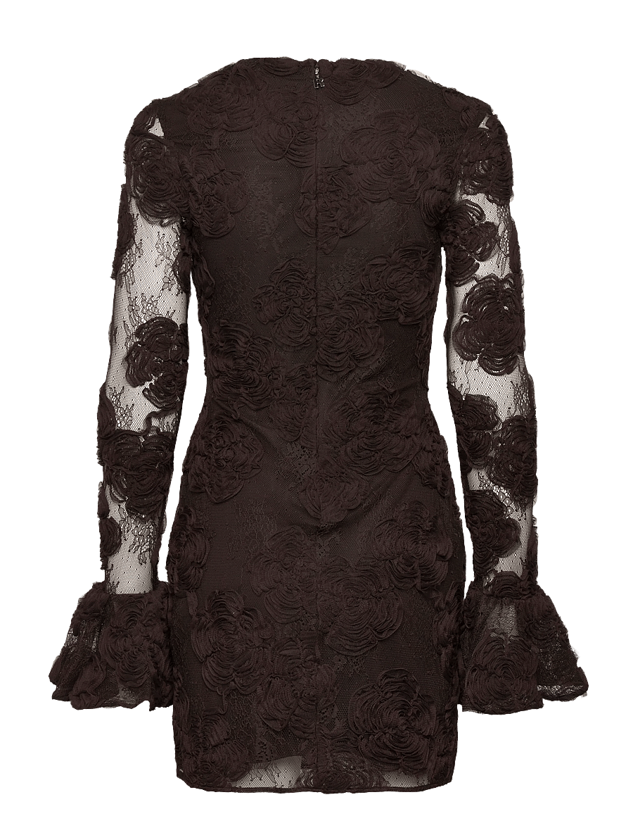 ROTATE - 3D FLOWER LS MINI DRESS - cocktail dresses - molÉ - 1
