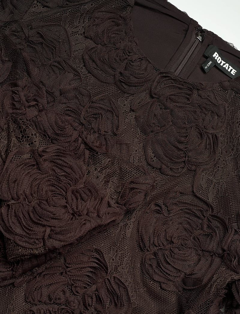 ROTATE - 3D FLOWER LS MINI DRESS - cocktailkjoler - molÉ - 2