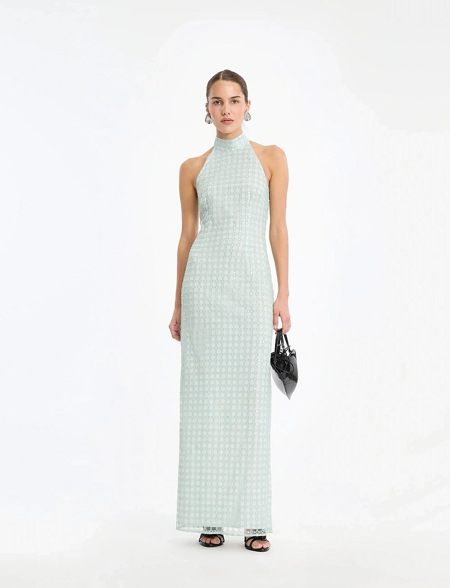 ROTATE - BEADED MAXI DRESS - paillettenkleider - ice flow - 0