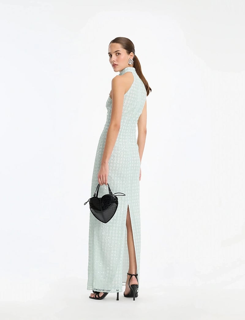 ROTATE - BEADED MAXI DRESS - pailletkjoler - ice flow - 3